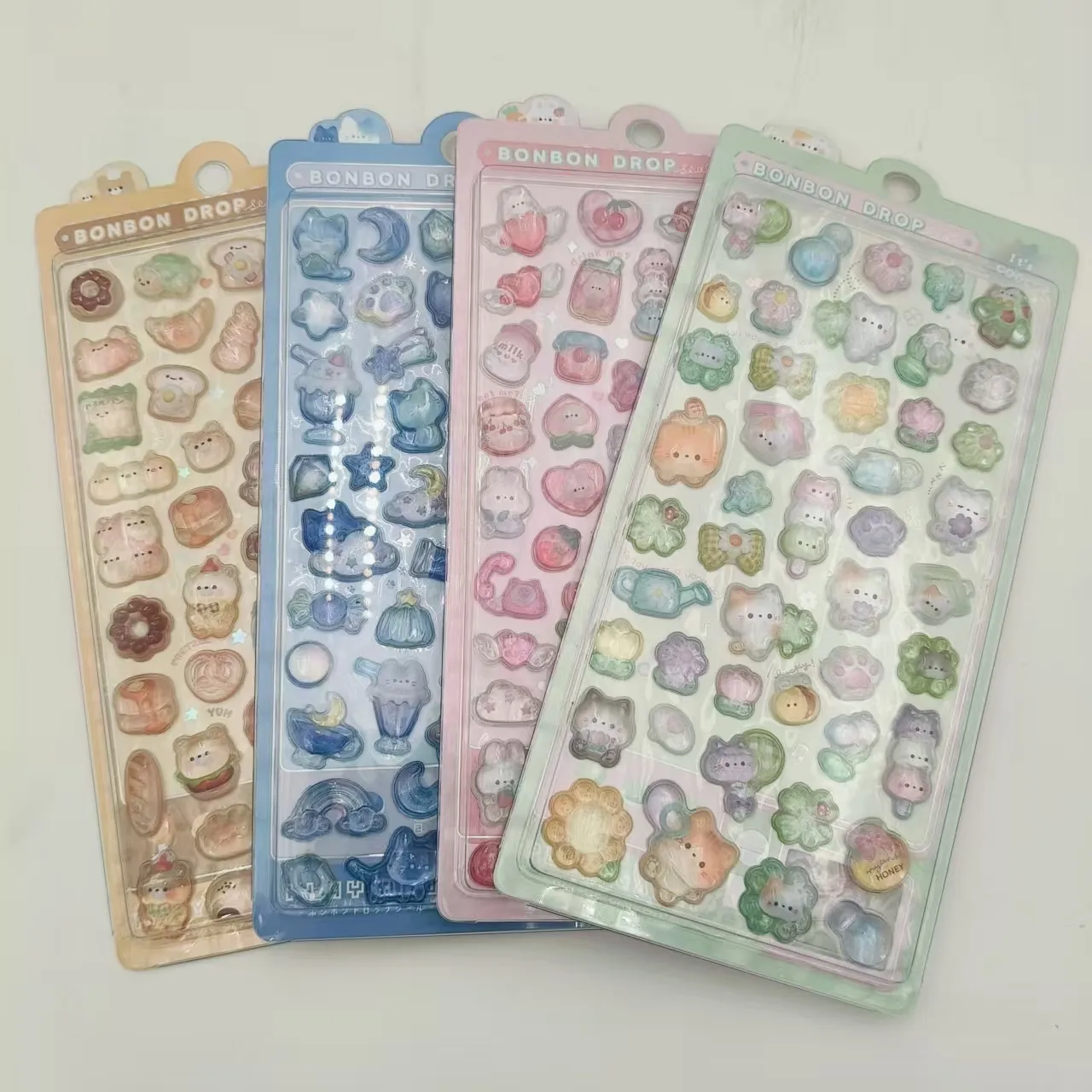 3D-relief barnklistermärken är redo för leverans