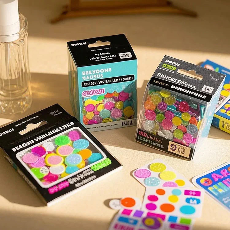 Glitterklistermärken
