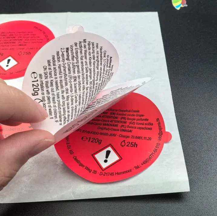 Removable Multi Layer Labels