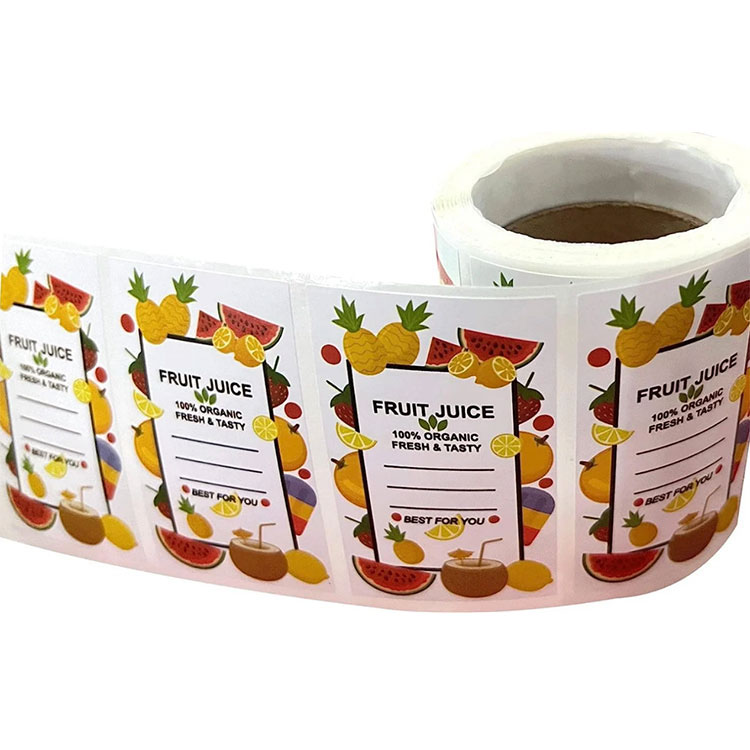 Etiketter för juiceflaskor