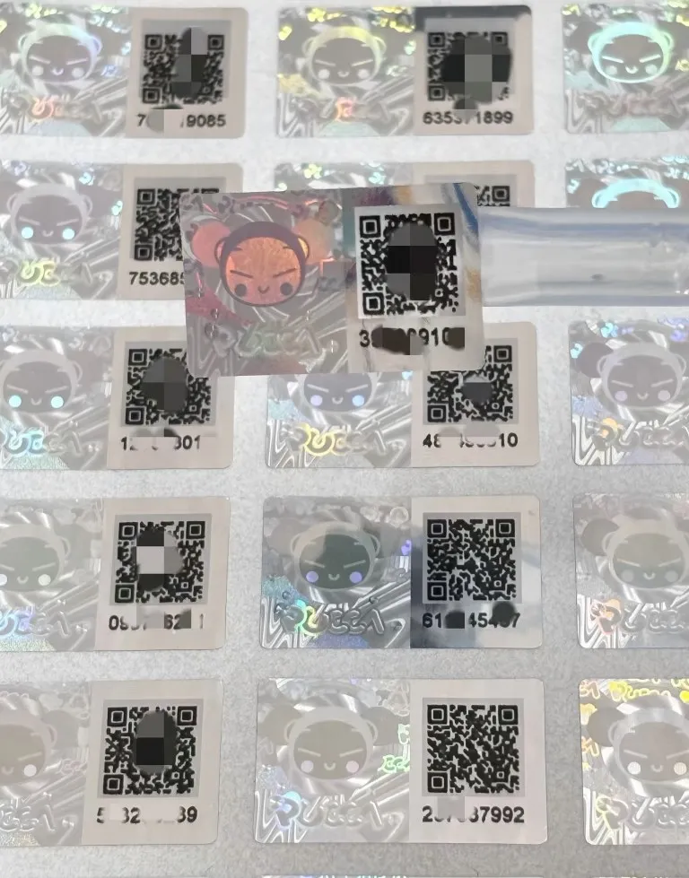 QR-kod Anti-förverkande etiketter