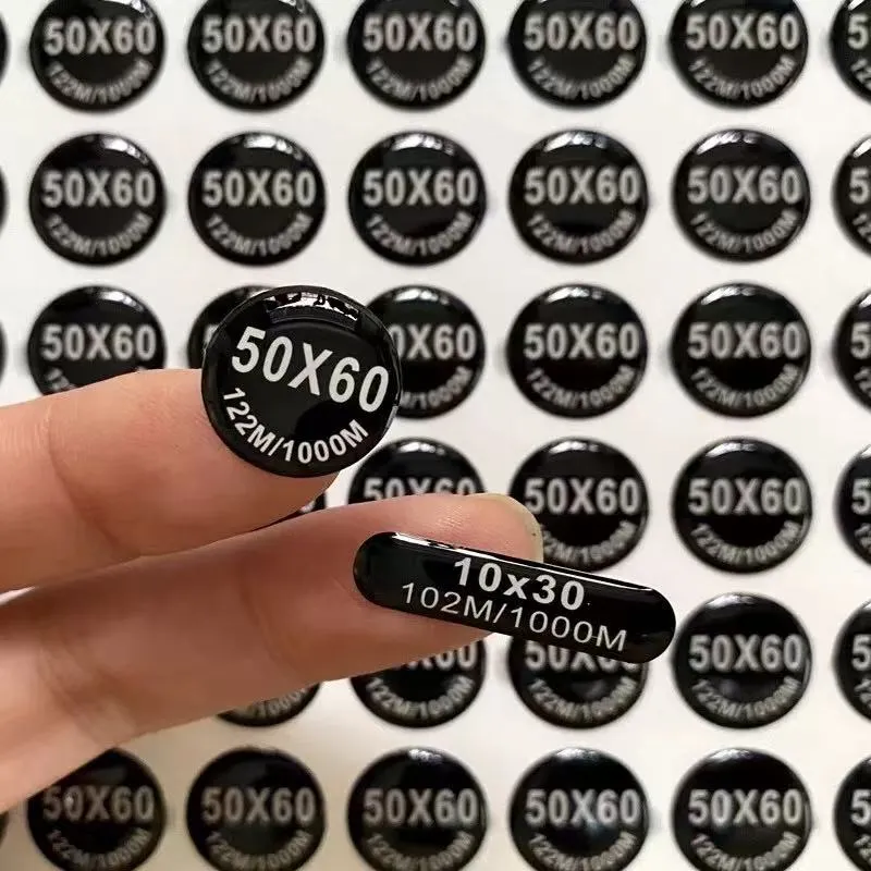 Runda epoxietiketter